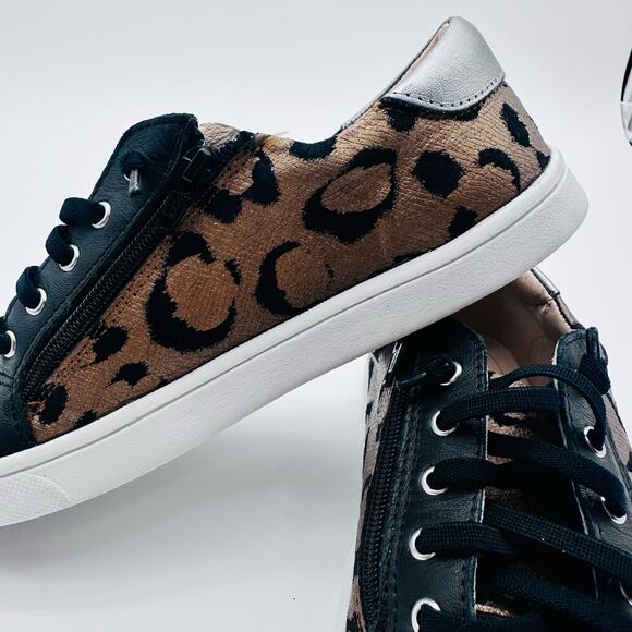 OLD SOLE Leopard Leather animal print GIRLS Kids 3.5 - 34 euro Quality excellent - Picture 14 of 16